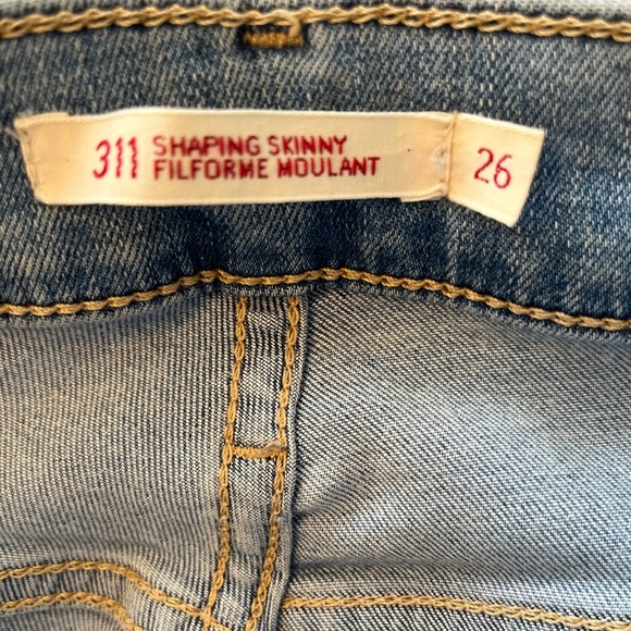 Levi’s 311 Classic Blue skinny Denim Jeans size 26 - Picture 5 of 6